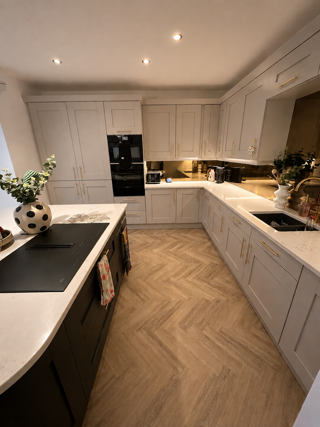 BRO Electrical kitchen renovation with feature lighting, Leeds