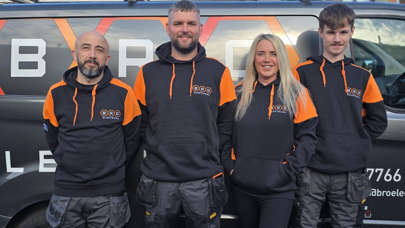 bro electrical team photo